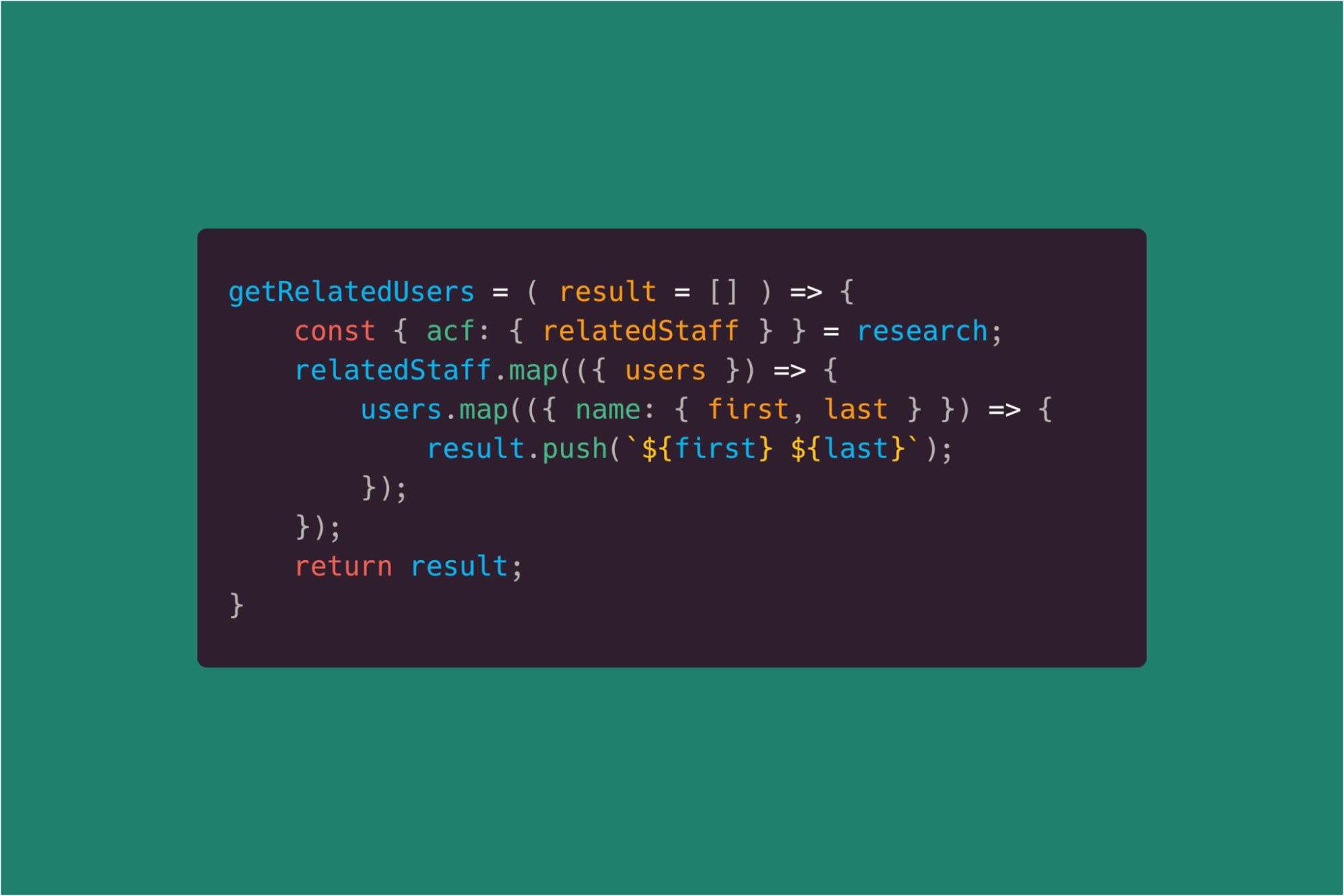 Javascript Array and Object destructuring with ES6